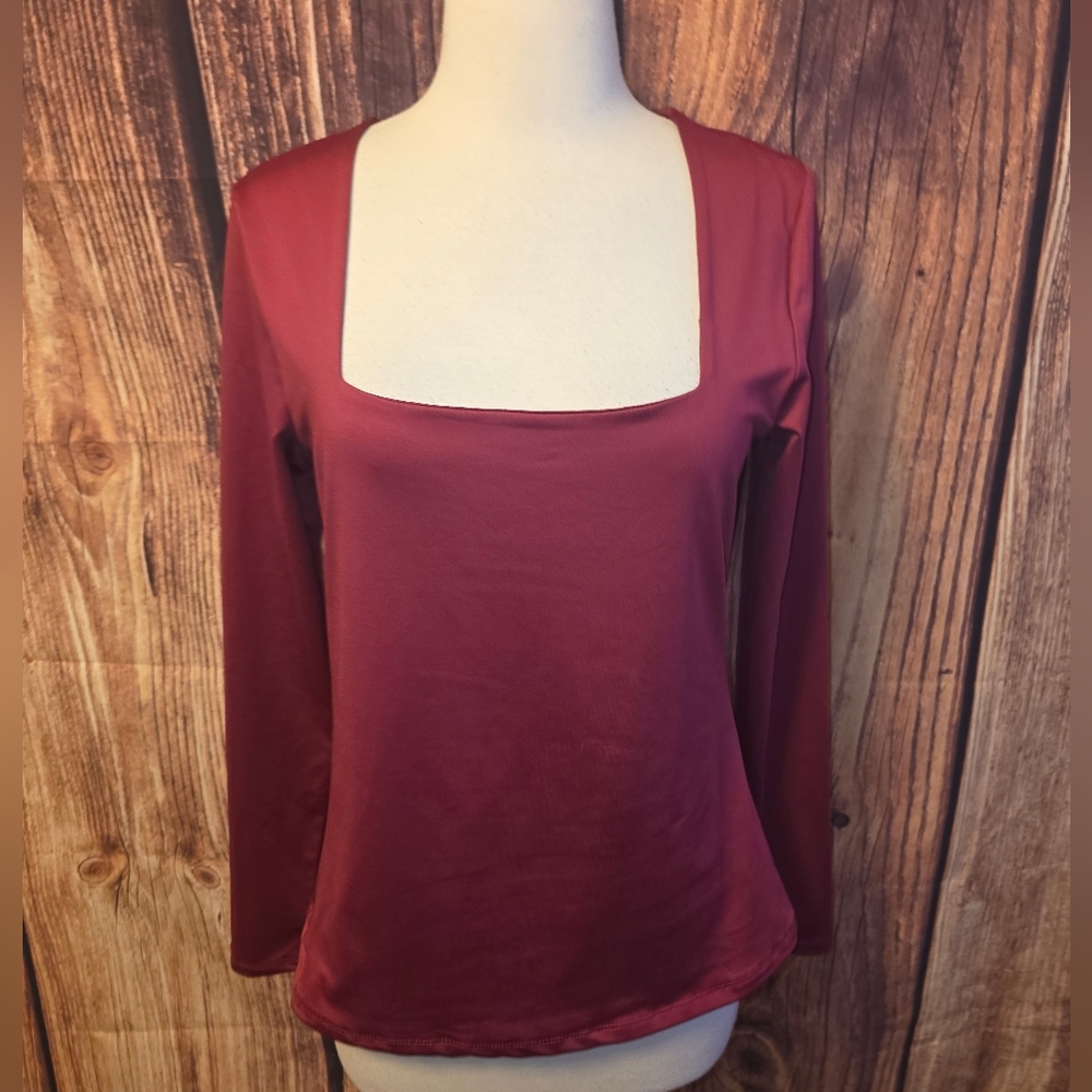 Boston Proper Top Size M Red